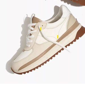 Madewell Kickoff Trainer Sneakers in Neutral Colorblock Leather